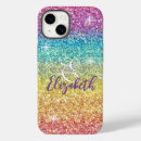Search for rainbow sparkles iphone cases Calligraphy typography script initial