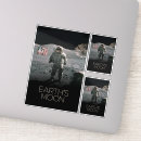 Search for man in the moon stickers Outer space