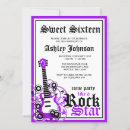Search for rock star party invitations Cool