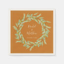 Search for greenery wedding napkins Modern elegant