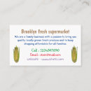 Search for corn business cards Vegetable
