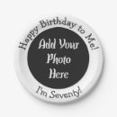 Search for 70th birthday plates 70 years old