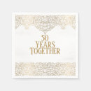 Search for 50th anniversary napkins Elegant