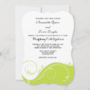 Search for lime swirls invitations Modern