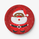 Search for african american christmas plates Santa claus
