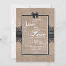 Search for linen wedding invitations Lace