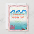 Search for under the sea party invitations Dolphins