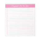 Search for pink notepads Typography