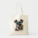Search for miniature schnauzer tote bags Black