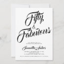Search for for her 50th birthday invitations Fifty and fabulous