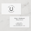 Search for horse trainer business cards Professional