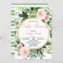 Search for pink and green baby shower invitations Modern