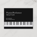 Search for performer business cards Piano