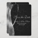 Search for black silver save date invitations Elegant