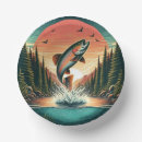 Search for trout paper plates Rustic
