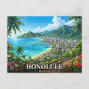 Search for honolulu postcards Tropical paradise