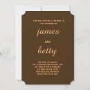 Search for simplicity wedding invitations Gold