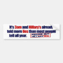 Search for anti hillary clinton bumper stickers Politics