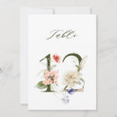 Search for blue flower table cards Greenery