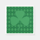 Search for irish shamrock napkins Green