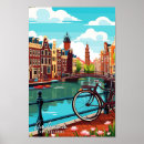 Search for amsterdam vintage travel posters Illustration