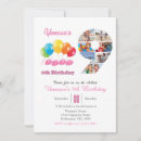 Search for nine year girl birthday invitations 9 year old