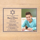 Search for navy bar bat mitzvah invitations Minimalist