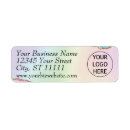 Search for blue gold return address labels Logo