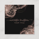 Search for black and rose gold business cards Glitter
