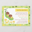 Search for african american twins baby shower invitations Green