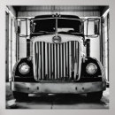 Search for black and white truck posters Vintage