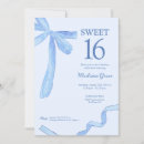 Search for blue ribbon invitations Modern