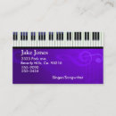 Search for music producer business cards Purple