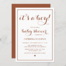 Search for calligraphy baby boy shower invitations It's a boy