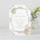 Search for baby clothes invitations Sage green