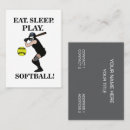 Search for softball business cards Player