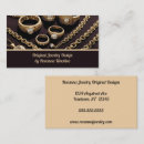 Search for diamond ring business cards Gold