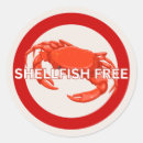 Search for no shellfish stickers Allergy