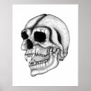 Search for black white skull posters Gothic