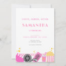 Search for pink movie night invitations Girl