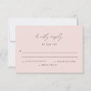 Search for soft rose rsvp cards Minimalist
