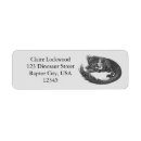 Search for character return address labels Black and white
