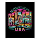 Search for retro miami travel posters Usa