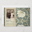 Search for 40th wedding anniversary invitations Vintage