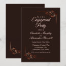 Search for brown engagement party invitations Floral