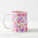 Search for colorful butterfly mugs Pink