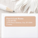 Search for tan return address labels Feminine