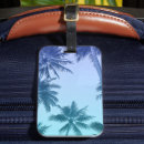 Search for palm tree luggage tags Purple