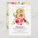 Search for 8th birthday invitations Pink