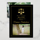 Search for lawyer graduation invitations Black